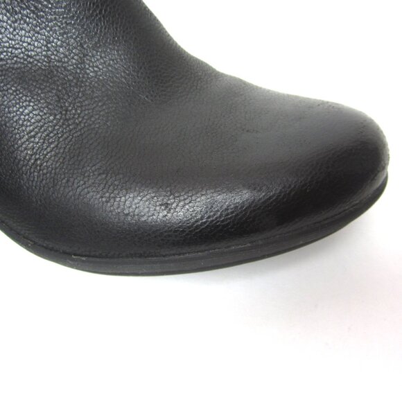 Dansko Raina Size 37 6.5 7 Heeled Bootie Side Zip Black Leather - Picture 11 of 15